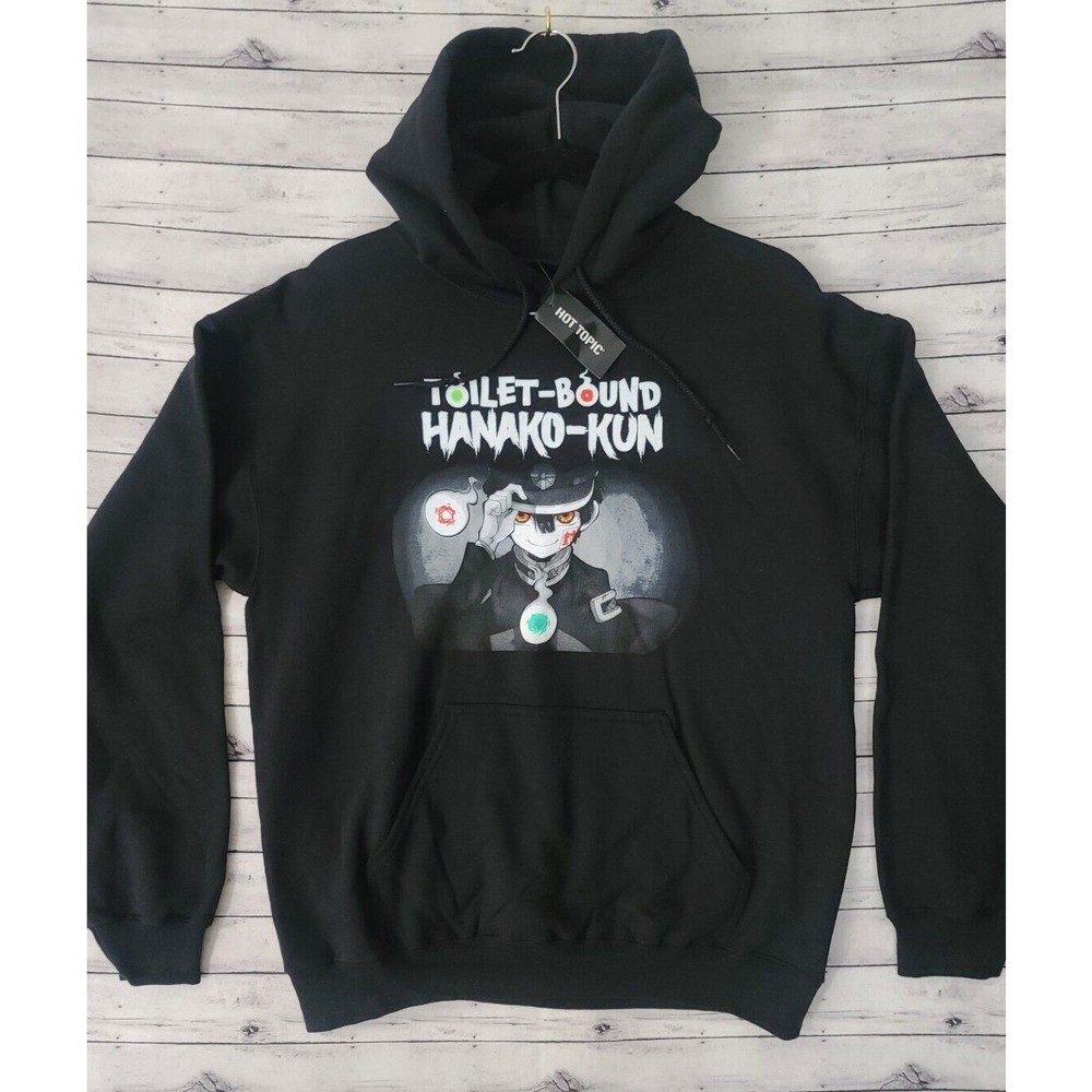 Toilet-Bound Hanako-Kun Hot Topic Hoodie Black Sz Medium Japanese Anime NEW NWT